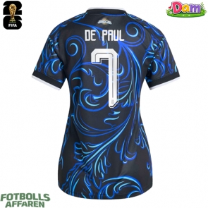 Argentina Rodrigo De Paul #7 Bortatröja Kvinnor VM 2026 Kortärmad